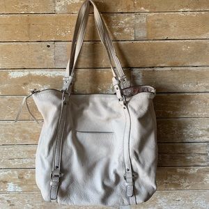 The Sak Beige Leather Bag Hobo